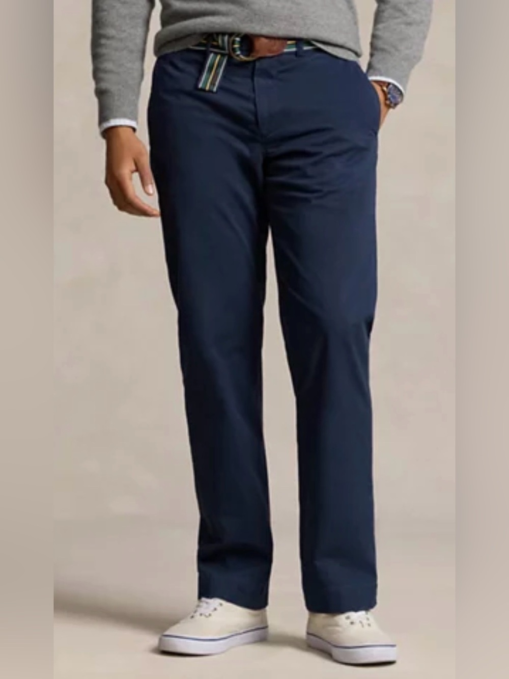 Polo Ralph Lauren Classic Fit Navy Blue Cotton Chino Pants 32x30